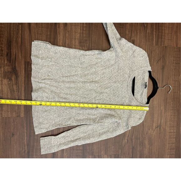 Talbots Gray Lambs Wool Blend Knit Sweater Size Medium - Picture 7 of 8